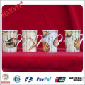 China fabricante Copo Drinkware caneca / copo de porcelana branco copos canecas caneca 9OZ / fino branco com impressão Seashells Starfish Decal